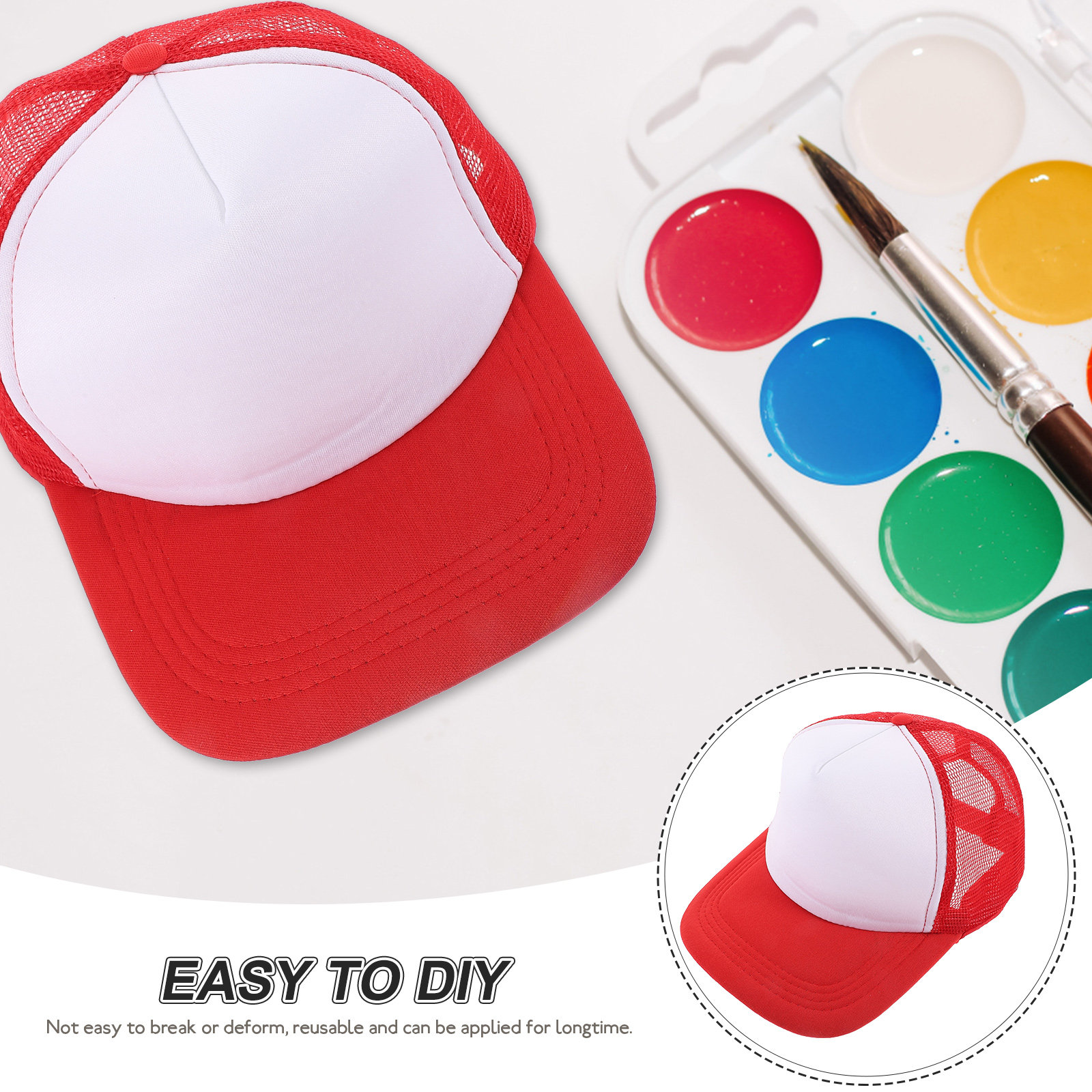 10Pcs Blank Baseball Hats Mesh - Hat Sublimation Blank recension och pris