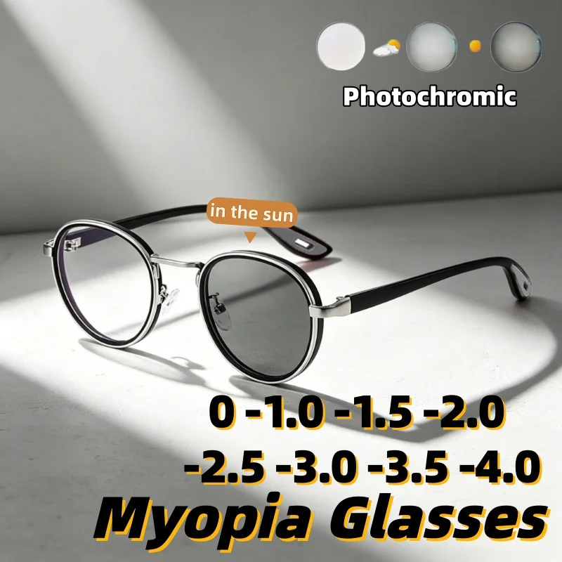 New Round-Frame Photochromic M - Metal Photo Panel recension och pris