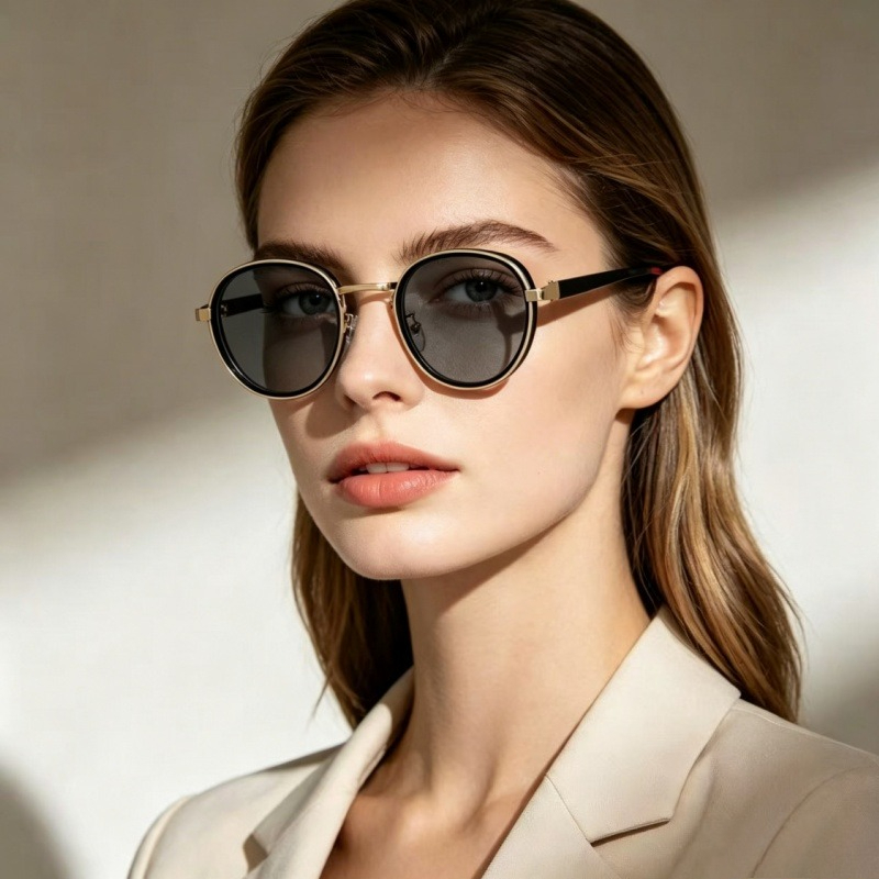 New Round-Frame Photochromic M - Metal Photo Panel recension och pris